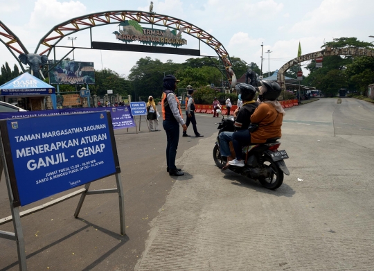 Penerapan Ganjil Genap di Taman Margasatwa Ragunan