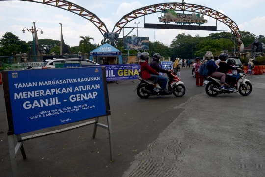 Penerapan Ganjil Genap di Taman Margasatwa Ragunan