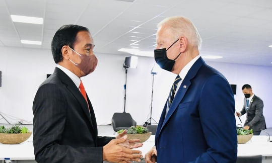 Jokowi Bincang dengan Joe Biden di Sela COP26