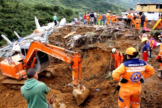 11 Orang Tewas Akibat Longsor di Kolombia