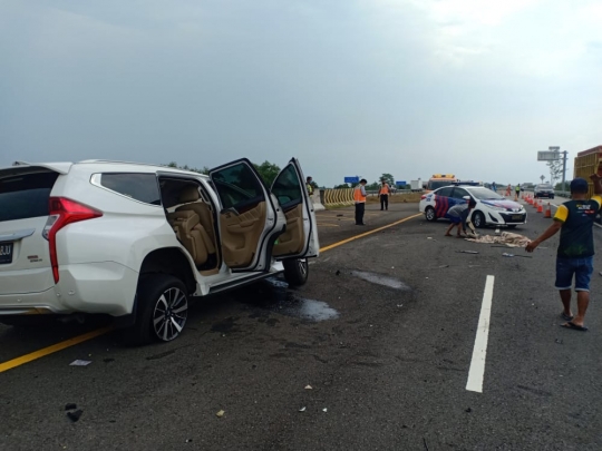 Kondisi Ringsek Mobil Vanessa Angel Usai Kecelakaan di Tol Nganjuk