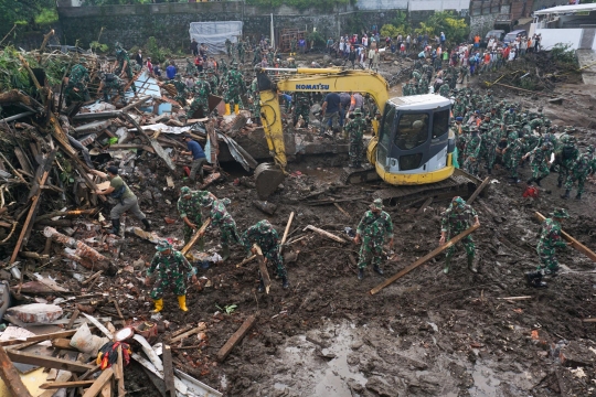 Aksi Penanganan Dampak Banjir Bandang di Kota Batu