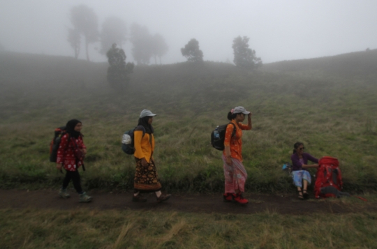 Usai Penurunan Level PPKM, Gunung Prau Kembali Ramai Dikunjungi Pendaki