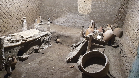 Penemuan Langka Kamar Budak Era Romawi di Kota Kuno Pompeii