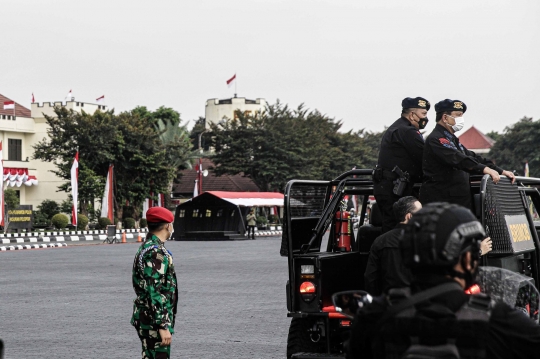 Atraksi Pasukan Brimob Polri Saat Peringati HUT ke-76