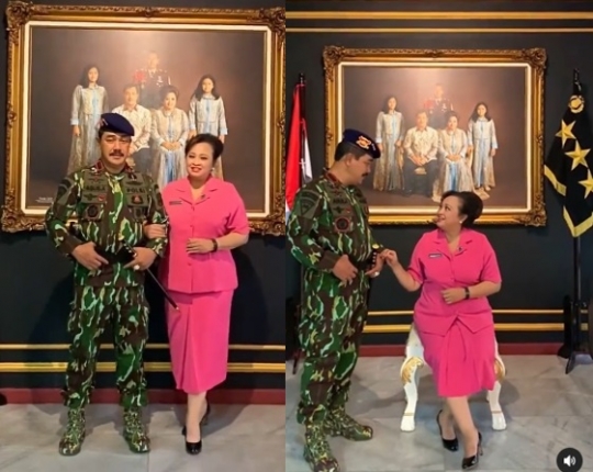 Romantisnya Kabareskrim Komjen Agus Andrianto saat Foto Berdua Istri