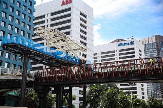 Progres Revitalisasi JPO Sudirman