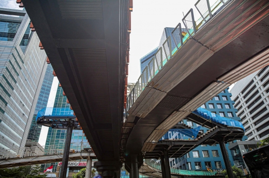 Progres Revitalisasi JPO Sudirman