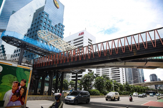 Progres Revitalisasi JPO Sudirman