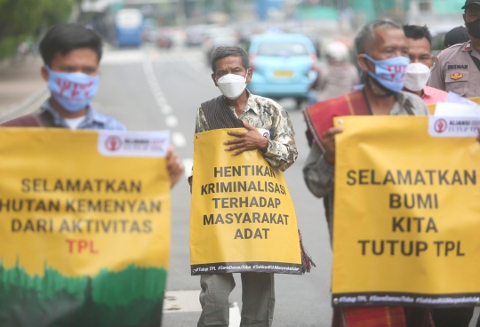 Masyarakat Adat Tono Batak Geruduk Kantor Luhut Binsar Panjaitan