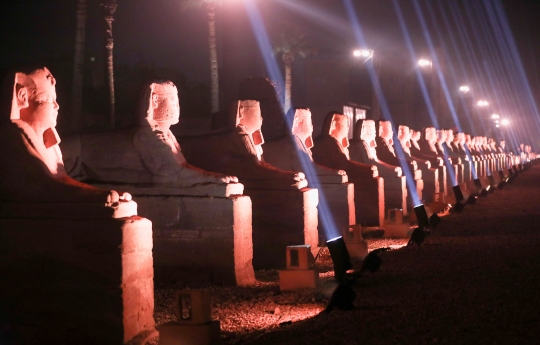 Mesir Hidupkan Kembali Avenue of Sphinxes Berusia 3.000 Tahun