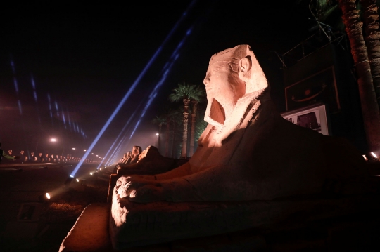 Mesir Hidupkan Kembali Avenue of Sphinxes Berusia 3.000 Tahun