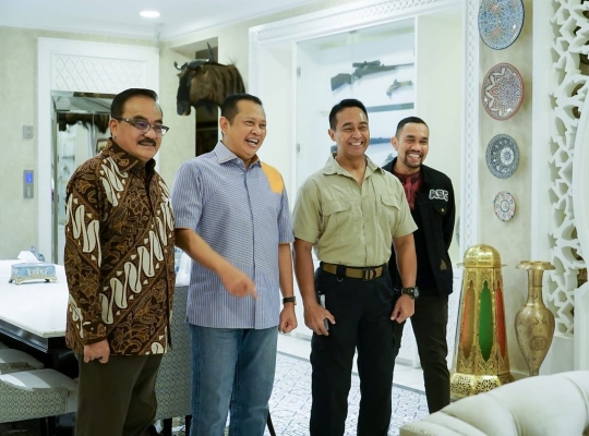 Potret Panglima TNI Jenderal Andika ke Rumah Ketua MPR, HT yang Dibawa jadi Sorotan