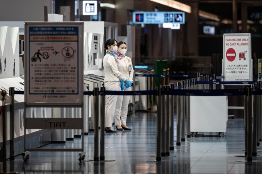 Suasana Bandara Jepang Jelang Larangan Masuk Warga Asing
