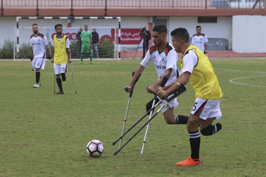 Semangat Pesepak Bola Disabilitas Palestina yang Berharap Lolos ke Piala Dunia