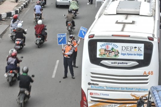 Uji Coba Ganjil Genap di Depok