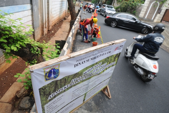 Sumur Resapan di Lebak Bulus Kembali Dilubangi