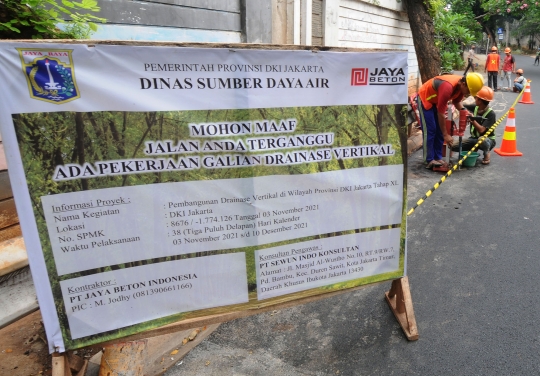 Sumur Resapan di Lebak Bulus Kembali Dilubangi