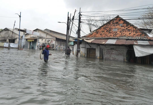 Banjir Rob 1 Meter Rendam Kawasan Sunda Kelapa