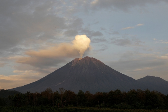 Aktivitas Gunung Semeru Terpantau Fluktuatif