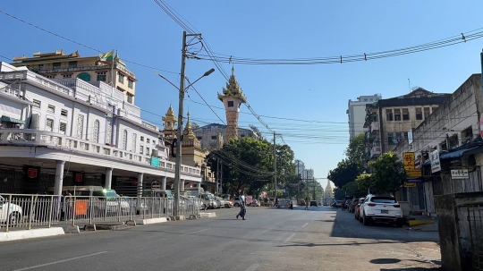 Sunyi Senyap Yangon Selama Aksi Protes 'Silent Strike'