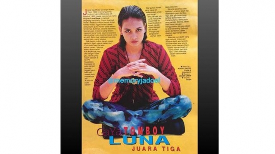 Potret Luna Maya saat Masih Remaja, Masa-Masa ke Mana-Mana Masih Doyan Naik Motor