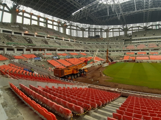 Progres Pembangunan Jakarta International Stadium Capai 90,88 Persen