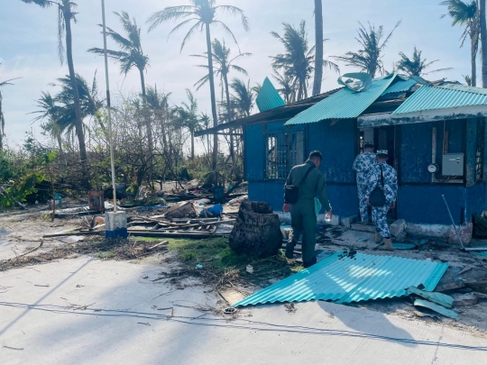 Kondisi Pulau yang Diklaim Filipina di Laut China Selatan Usai Hantaman Topan Rai