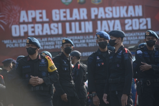 Apel Pengamanan Natal dan Tahun Baru 2022 Menerjunkan 8.000 Personel