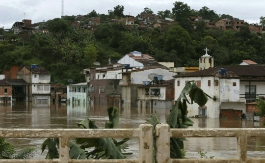 Banjir Akibat Hujan Lebat Landa Brasil, Ribuan Orang Terpaksa Mengungsi