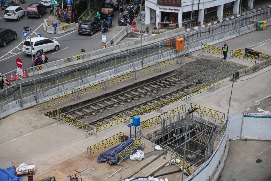 Penampakan Rel Trem Era Kolonial Belanda di Proyek MRT Glodok