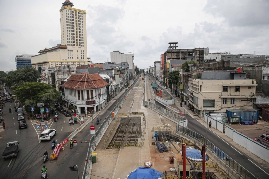 Penampakan Rel Trem Era Kolonial Belanda di Proyek MRT Glodok