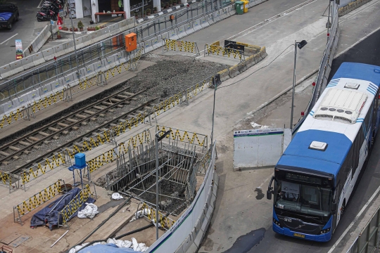 Penampakan Rel Trem Era Kolonial Belanda di Proyek MRT Glodok