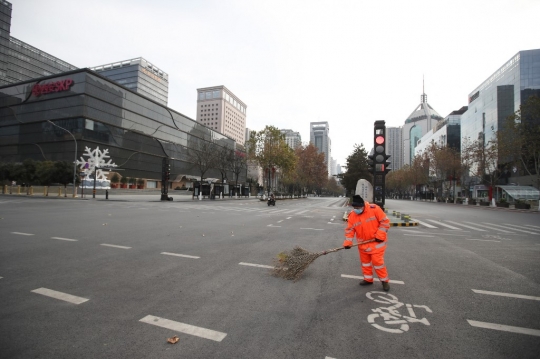 Sepinya Kota Xi'an China Akibat Penerapan Lockdown