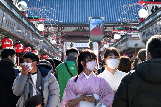 Suasana Pasar di Jepang yang Dipadati Warga Jelang Tahun Baru