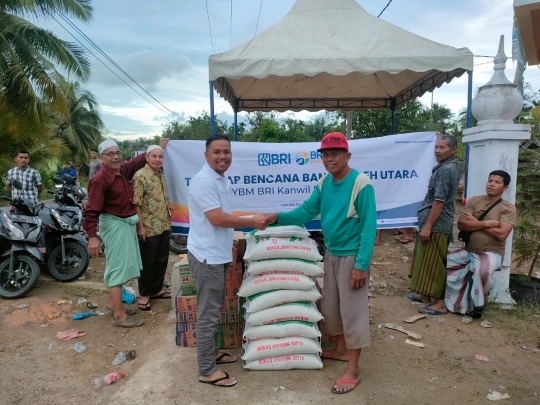 BRI Peduli Salurkan Bantuan Tanggap Bencana Banjir Aceh Utara