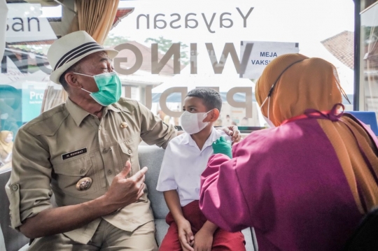 Pemkab Subang dan Wings Peduli Dukung Vaksinasi Anak dengan Roadshow Vaccination Bus