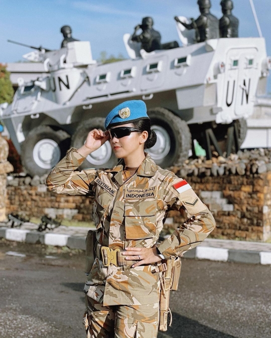 Jadi Pasukan PBB, Kecantikan Anggota Wanita TNI AU ini Bisa Bikin Musuh Salah Tingkah
