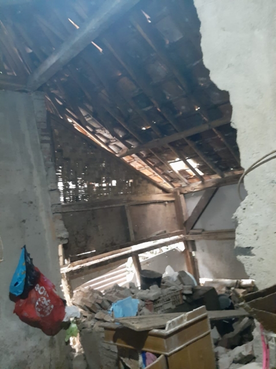 Kondisi Rumah Warga yang Rusak Akibat Gempa di Pandeglang