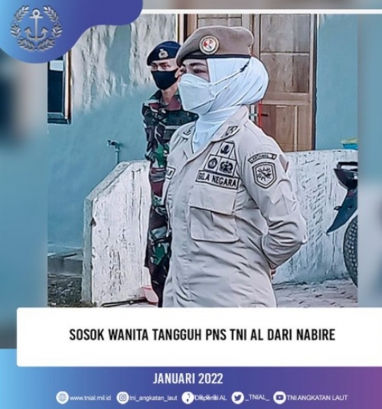 Ketangguhan Wanita PNS di Pangkalan TNI AL Nabire, Curi Perhatian Jenderal Laut