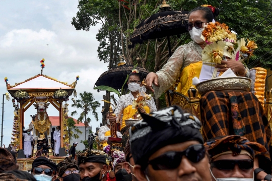 Upacara Ngaben Raja Pemecutan XI di Bali