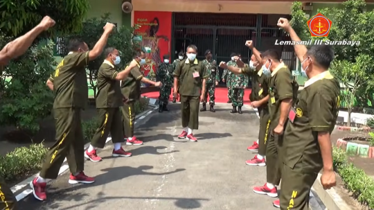 Jenderal Bintang Satu TNI Datang, Begini Kompaknya Napi Militer Beri Salam 'Komando'