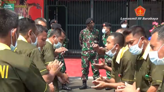 Jenderal Bintang Satu TNI Datang, Begini Kompaknya Napi Militer Beri Salam 'Komando'