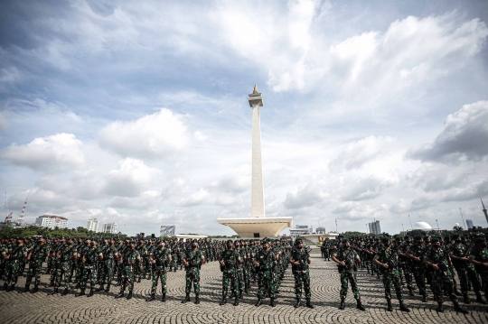 Apel Gelar Pasukan TNI AD di Monas