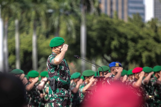 Apel Gelar Pasukan TNI AD di Monas
