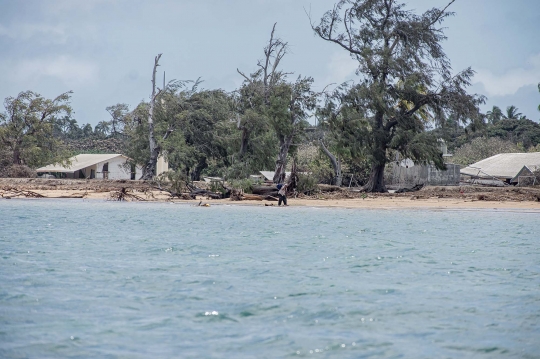 Kondisi Kerusakan Akibat Tsunami dan Letusan Gunung di Tonga