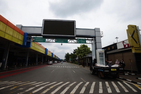 Suasana Bandara Halim Perdanakusuma yang Ditutup untuk Revitalisasi