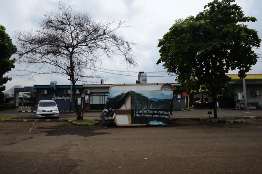 Suasana Bandara Halim Perdanakusuma yang Ditutup untuk Revitalisasi