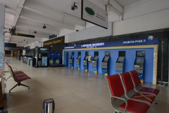 Suasana Bandara Halim Perdanakusuma yang Ditutup untuk Revitalisasi