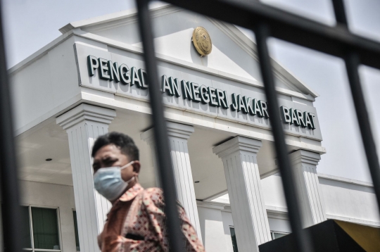 Suasana PN Jakarta Barat Ditutup Usai 13 Hakim dan Pegawai Positif Covid-19